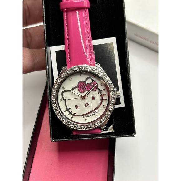 2013 Avon Hello Kitty Sanrio Womens Fashion Watch Pink Band Rhinestones … - Picture 7 of 7